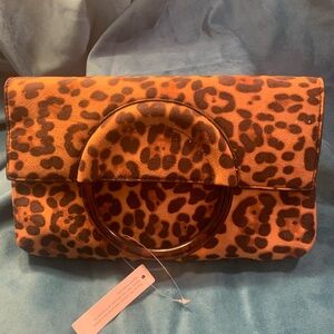 Leopard Print Clutch Bag